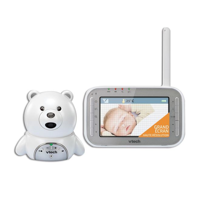 Vtech - videointerfon digital bidirectional 4,3 inch bm4200, include melodii si termometru lvtkbm4200