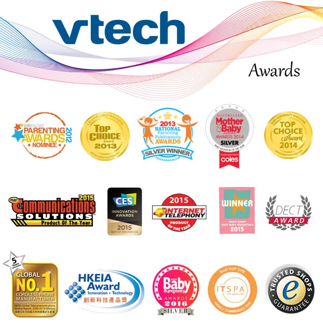 Vtech - videointerfon digital bidirectional 4,3 inch bm4200, include melodii si termometru lvtkbm4200