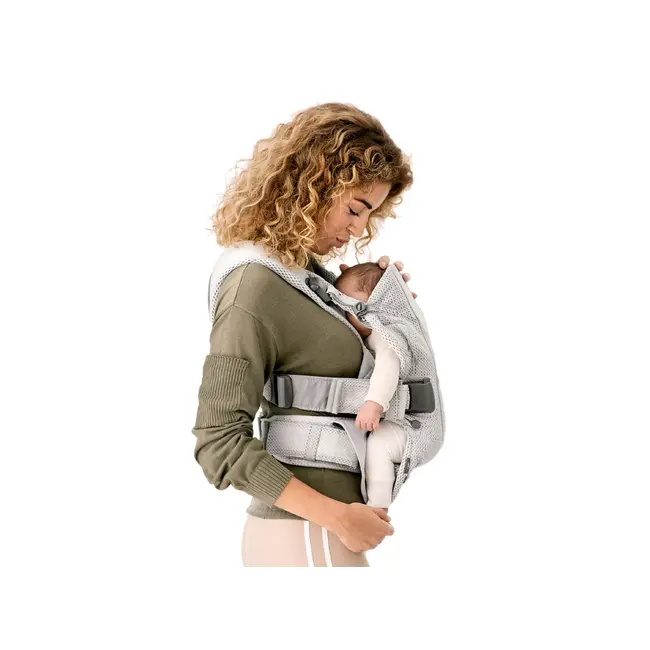 BabyBjorn - Marsupiu anatomic One Air - Greige, 3D Mesh BSAFE098002E1