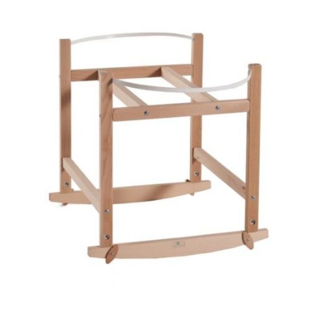 Cosulet bebe pentru dormit handmade din material ecologic Ahoj Baby natur, include stand cu sistem de leganare LVTK5907443677293-5907443677675