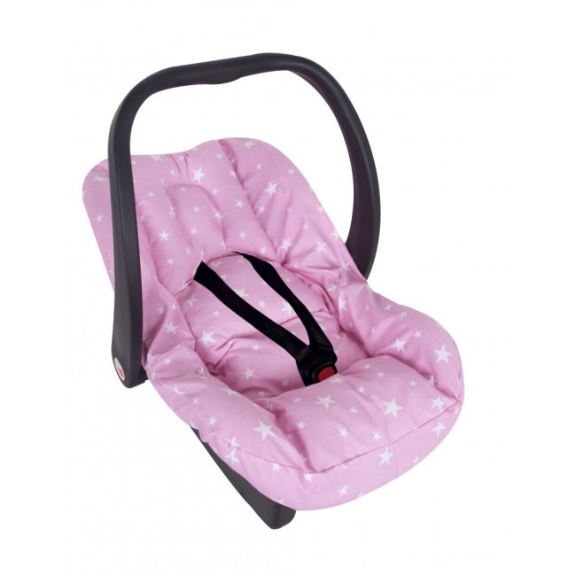 Husa scoica auto cu reductor Pink Stars SeviBebe BBKSEV_61-02