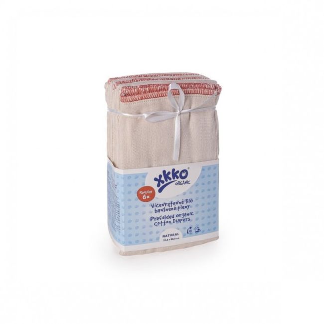 Insert prefold refolosibil bumbac organic Regular XKKO (set 6 buc) BBKXKK_ORGPRF003
