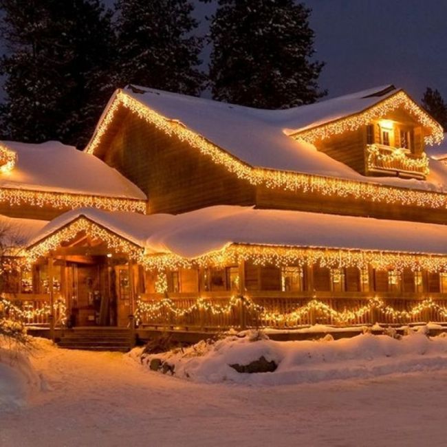 Instalatie luminoasa de craciun 300 leduri,13 m, 8 functii, exterior/interior, tip perdea de turturi alb cald lvtkcl0301