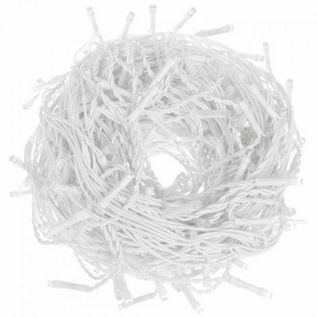 Instalatie luminoasa de craciun 500 leduri, 23 m, 8 functii, exterior/interior, tip perdea de turturi alb cald LVTKCL0501