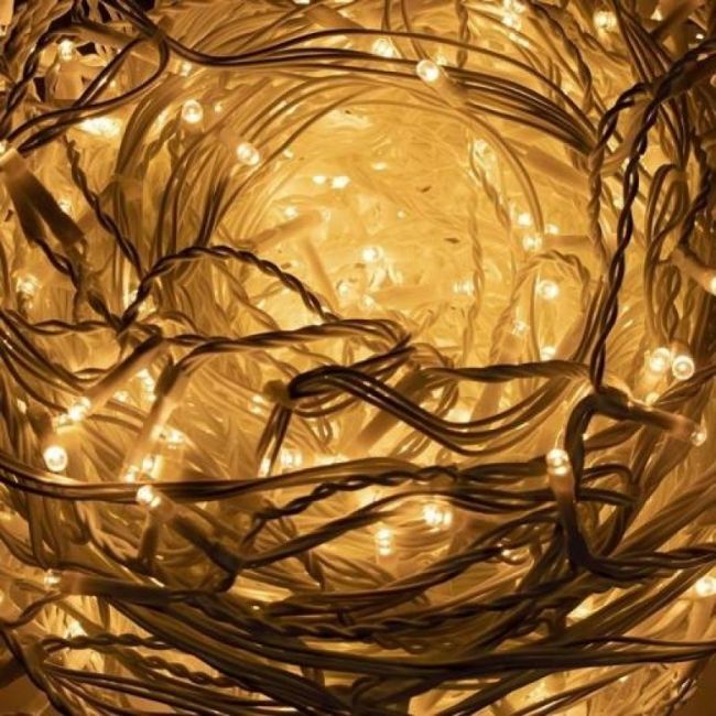 Instalatie luminoasa de craciun 500 leduri, 23 m, 8 functii, exterior/interior, tip perdea de turturi alb cald LVTKCL0501