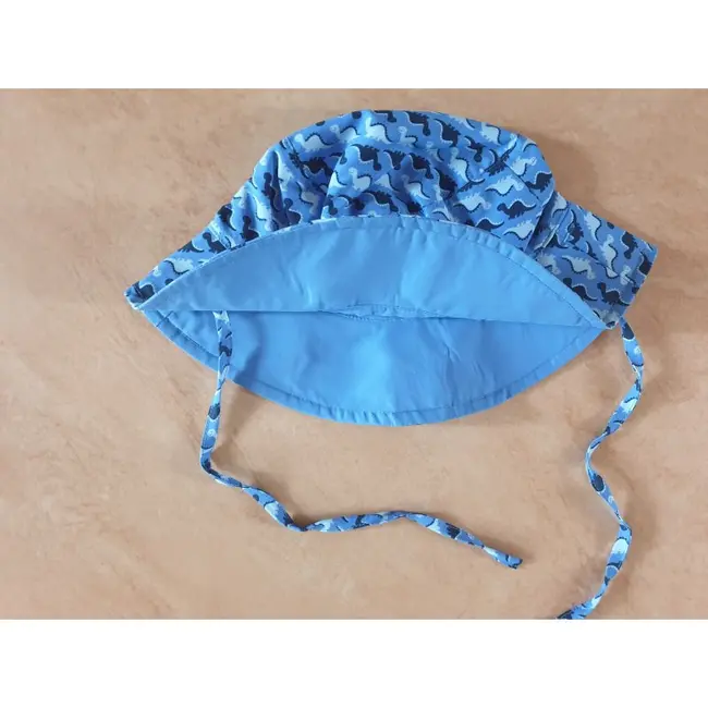 Iplay - palarie soare copii cu doua fete blue dino 2-4 ani upf50+ lvtk79715494853bd