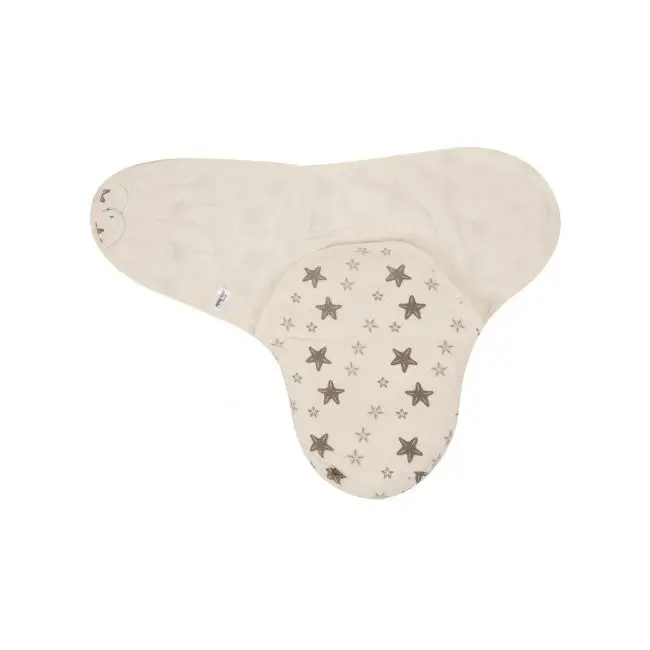 Paturica infasat bumbac organic Grey Stars Sevibebe BBKSEV_306-73