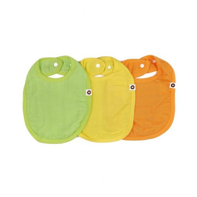 Set 3 bavete din bambus  Colours Mix XKKO BBKXKK_BMBBC001