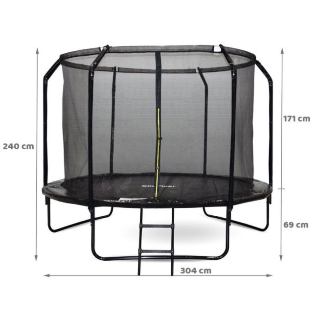 Trambulina copii 305 cm Skyflyer Premium Pro, include scara si plasa de protectie LVTKTR0034