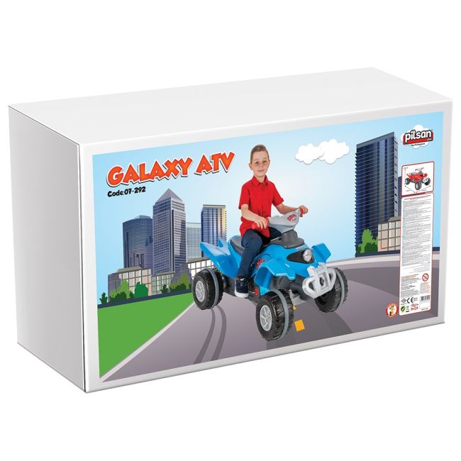 Atv cu pedale pilsan galaxy blue hubpl-07-292-bl