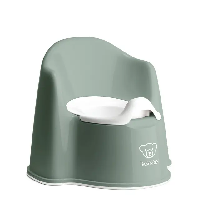 BabyBjorn - Olita cu protectie spate Potty Chair Deep Green BSAFE055268A