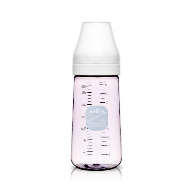 Biberon anticolici premium cu tetina s, bleu (260 ml)