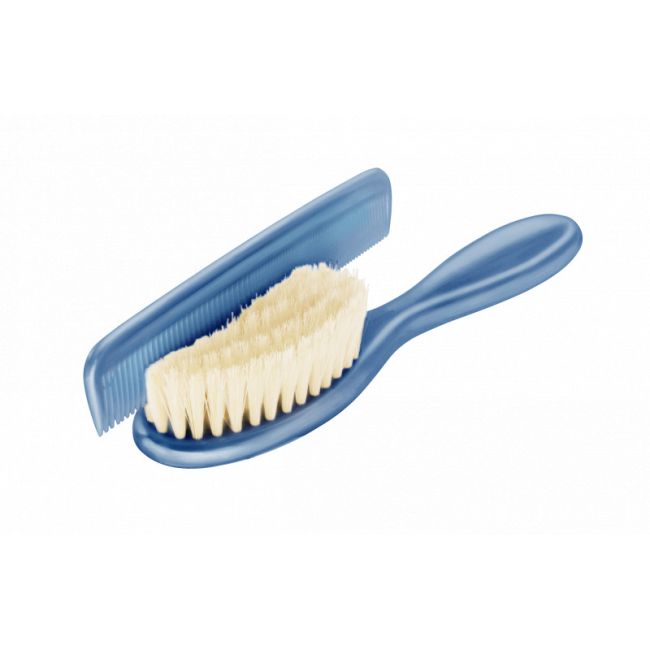 Perie si pieptan pentru bebelus Cool blue Rotho-babydesign KRS20059-0287-01