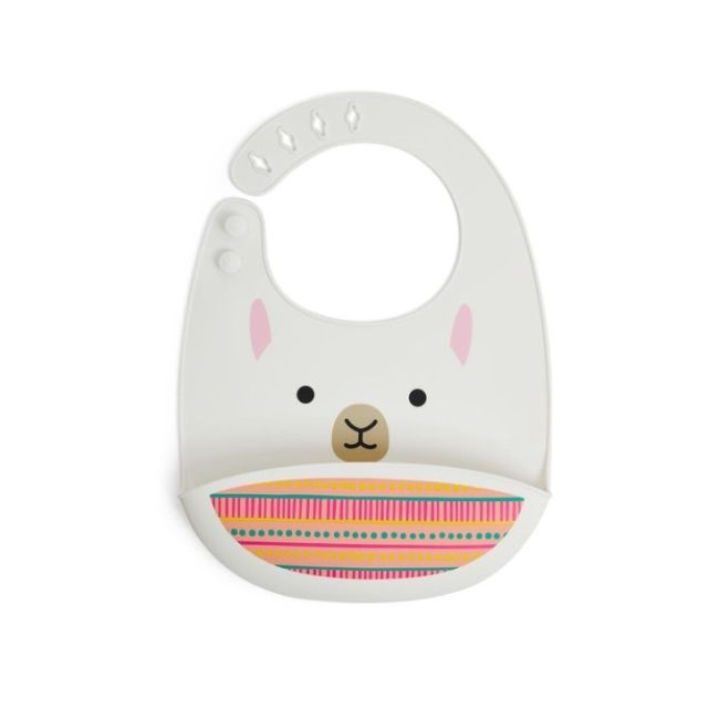 Skip Hop Bavetica de silicon Fold & Go Zoo - Lama BSAFE9I414910
