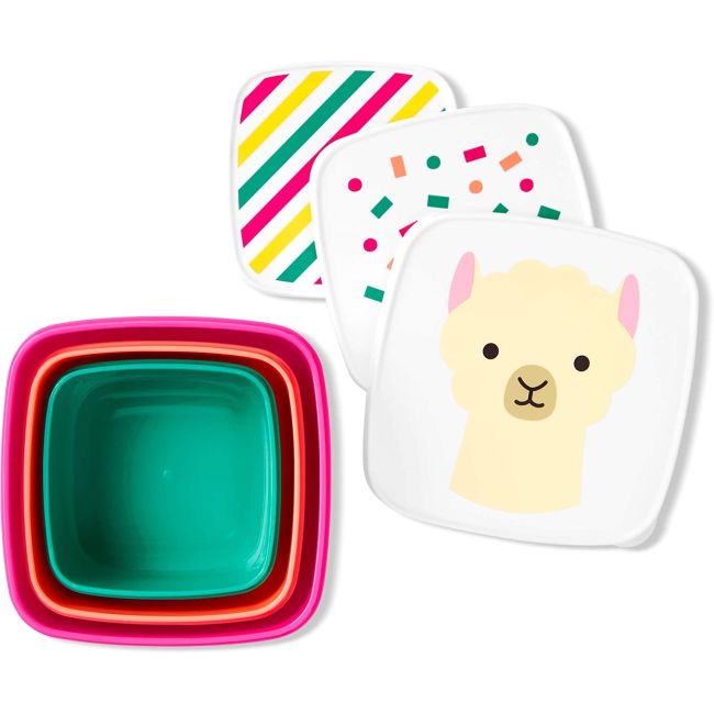 Skip Hop Set 3 cutii pentru pranz Zoo - Lama BSAFE9H776510