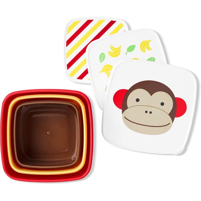 Skip Hop Set 3 cutii pentru pranz Zoo - Maimutica BSAFE9H776210