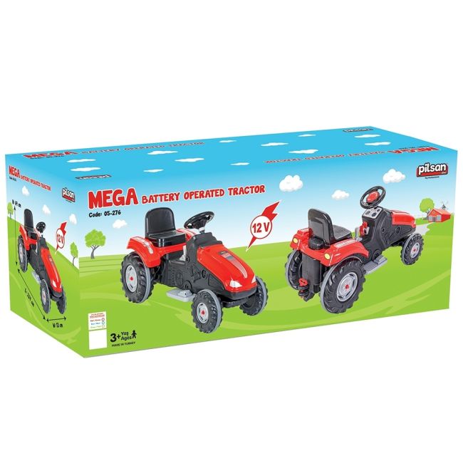 Tractor electric pilsan mega 05-276 green hubpl-05-276-gr