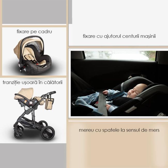 Carucior 3 in 1 transformabil coccolle oppa albastru smb338061430