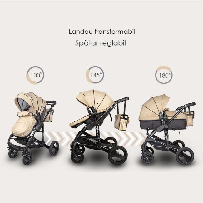 Carucior 3 in 1 transformabil coccolle oppa albastru smb338061430