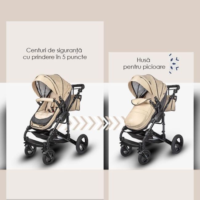 Carucior 3 in 1 transformabil coccolle oppa albastru smb338061430