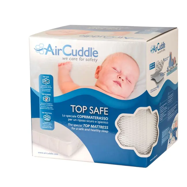 Protectie impermeabila antitranspiratie 3D pentru saltea 70x140 cm, AirCuddle TOP SAFE TS-140