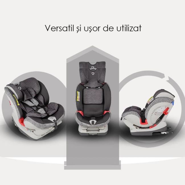 Scaun auto cu isofix grupa 0-36 kg coccolle cressida raven gray smb320084662