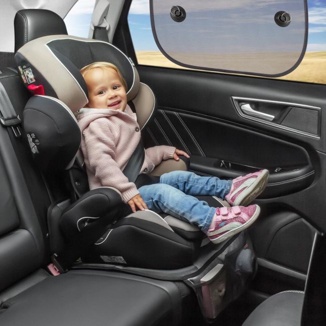 Set 2 parasolare auto lipire cu ventuze TravelKid Sun Basic Reer 86141