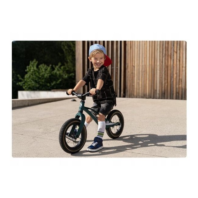Lionelo - Bicicleta cu roti gonflabile, fara pedale, 12 , Bart, Green Forest BYNLOE-BART_AIR_GREEN_FOREST