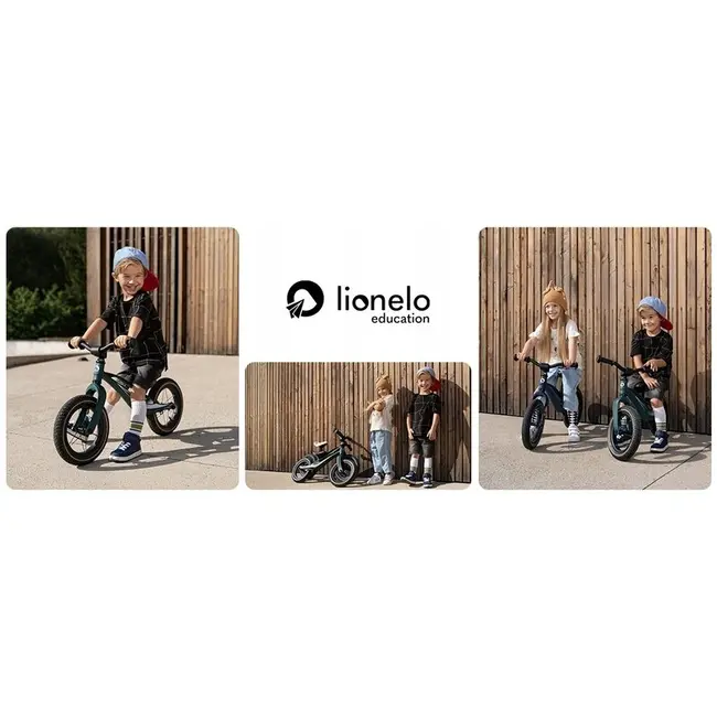Lionelo - Bicicleta cu roti gonflabile, fara pedale, 12 , Bart, Green Forest BYNLOE-BART_AIR_GREEN_FOREST