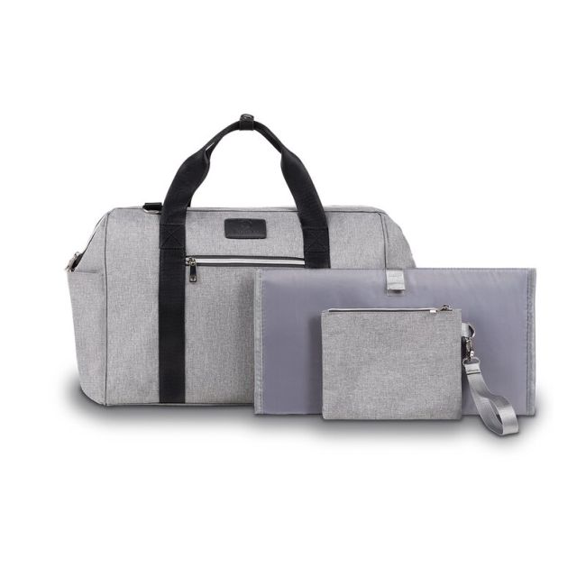 Lionelo - Geanta pentru mamici Ida Cu multiple compartimente, Gri BYNLO-IDA_GREY_CONCRETE