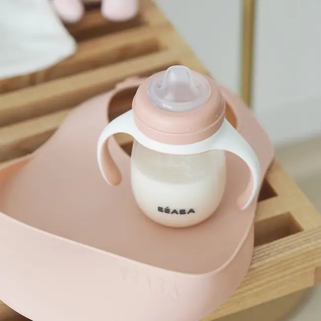 Set 2 Bavete silicon Beaba Old Pink/Light Grey ERFB913510