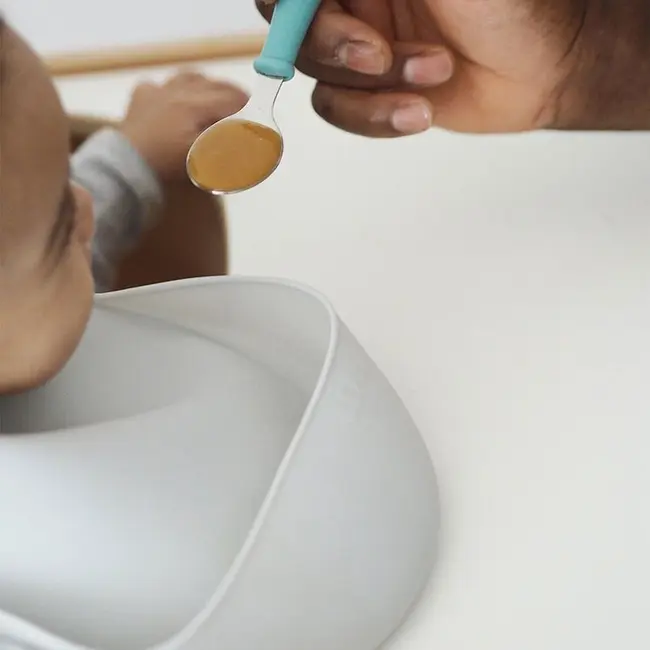 Set 2 Bavete silicon Beaba Old Pink/Light Grey ERFB913510