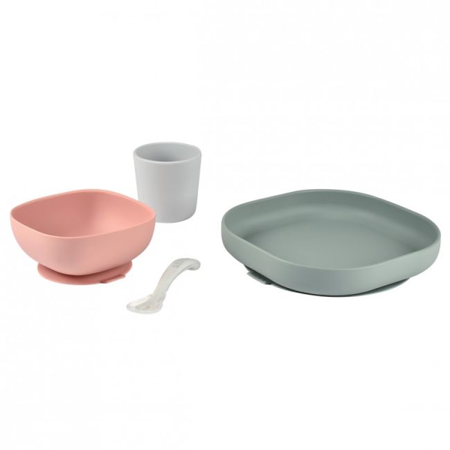 Set de masa silicon Beaba 4 piese Eucalyptus ERFB913507