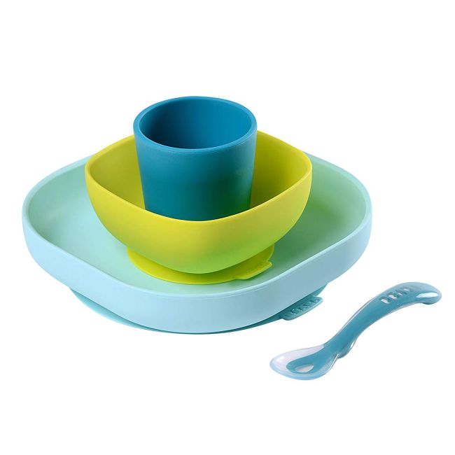 Set de masa silicon 4 piese Bleu ERF3384349134280