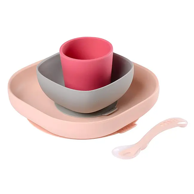 Set de masa silicon 4 piese roz ERF3384349134297