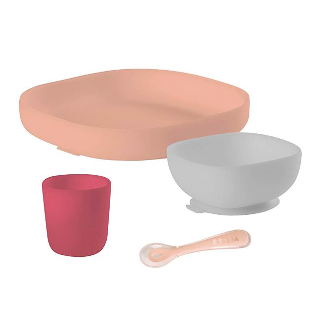 Set de masa silicon 4 piese roz ERF3384349134297