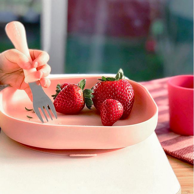Set de masa silicon 4 piese roz ERF3384349134297