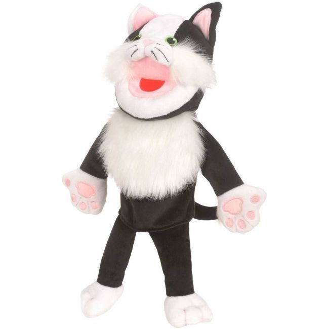 Marioneta de mana Pisica Fiesta Crafts FCT-3036 BBJFCT-3036_Negru