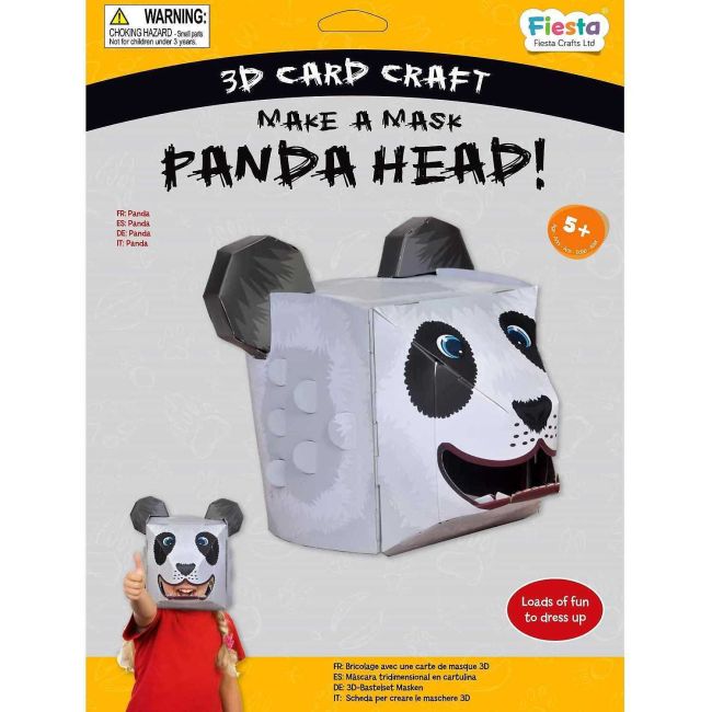 Masca 3D Panda Fiesta Crafts FCT-3041 BBJFCT-3041_Initiala