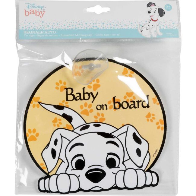 Semn de avertizare Baby on Board 101 Dalmatieni Disney CZ10458 BBJCZ10458_Initiala