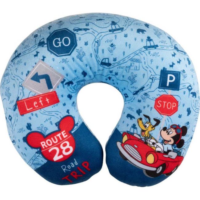 Set calatorie 3 piese, Aparatoare pentru scaun, Perna gat si Protectie centura de siguranta Mickey Road Trip Disney CZ3103416 BBJCZ3103416_Albastru