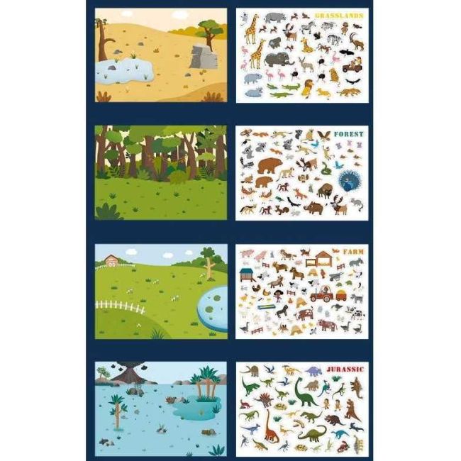 Set stickere reutilizabile Animale Mideer MD1015 BBJMD1015_Initiala
