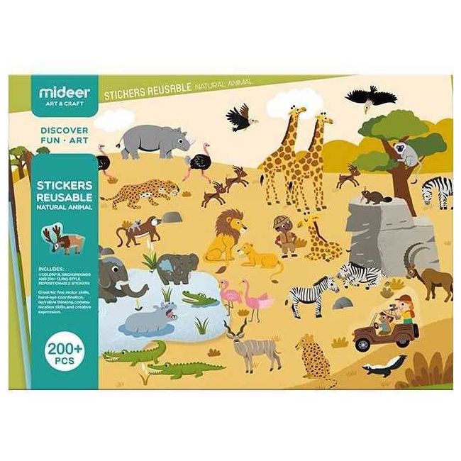 Set stickere reutilizabile Animale Mideer MD1015 BBJMD1015_Initiala