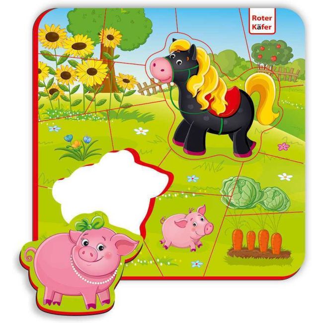 Puzzle magnetic Ferma Calut si Purcelusi Roter Kafer RK5010-08 BBJRK5010-08_Initiala