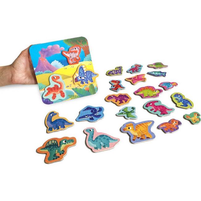 Set magnetic Dinozauri cu Plansa magnetica inclusa, 22 piese Roter Kafer RK2090-03 BBJRK2090-03_Initiala
