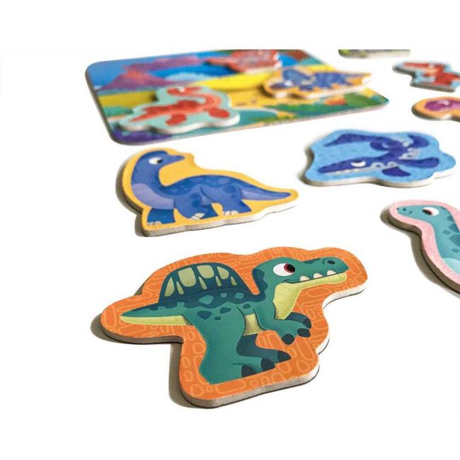 Set magnetic Dinozauri cu Plansa magnetica inclusa, 22 piese Roter Kafer RK2090-03 BBJRK2090-03_Initiala