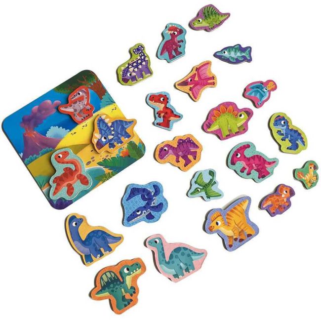 Set magnetic Dinozauri cu Plansa magnetica inclusa, 22 piese Roter Kafer RK2090-03 BBJRK2090-03_Initiala