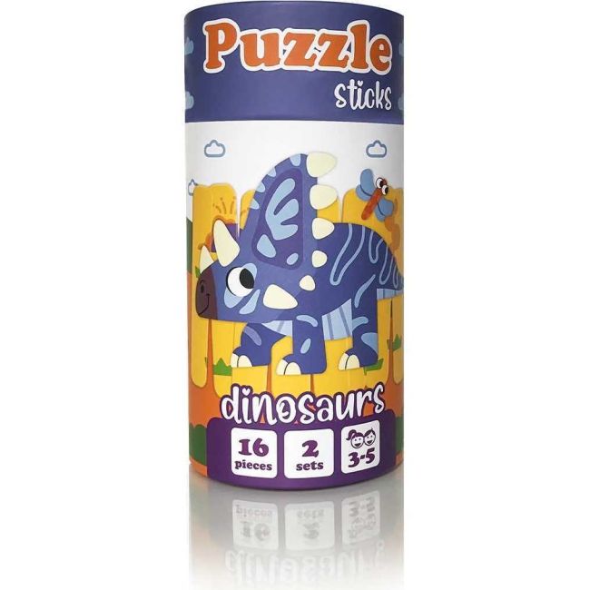 Set puzzle-uri din betisoare Dinozauri, 16 piese Roter Kafer RK1090-02 BBJRK1090-02_Initiala