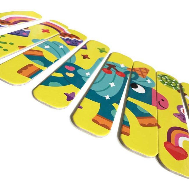 Set puzzle-uri din betisoare Lama si Unicorn, 16 piese Roter Kafer RK1090-01 BBJRK1090-01_Initiala
