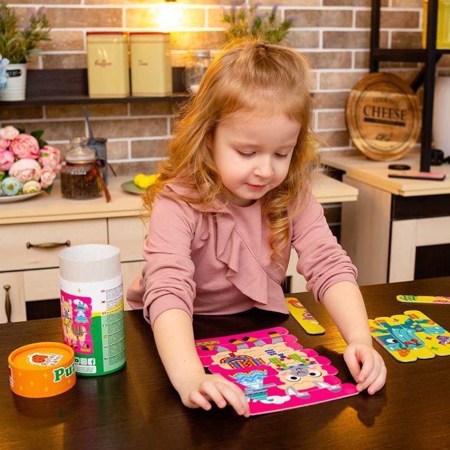 Set puzzle-uri din betisoare Lama si Unicorn, 16 piese Roter Kafer RK1090-01 BBJRK1090-01_Initiala
